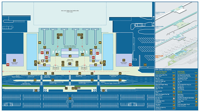 new noi bai airport map floor 1